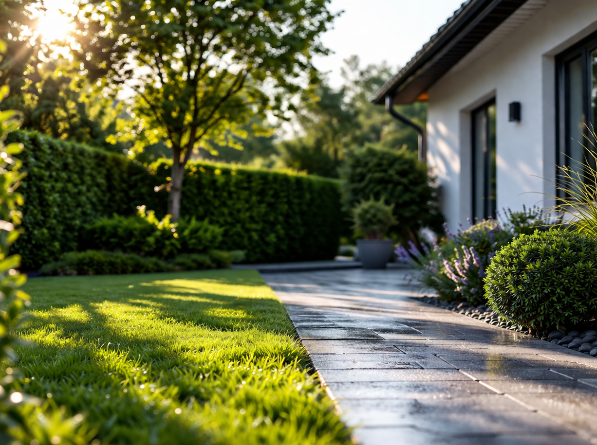 Garten nach Reinigung Gartenpflege Berlin Brandenburg