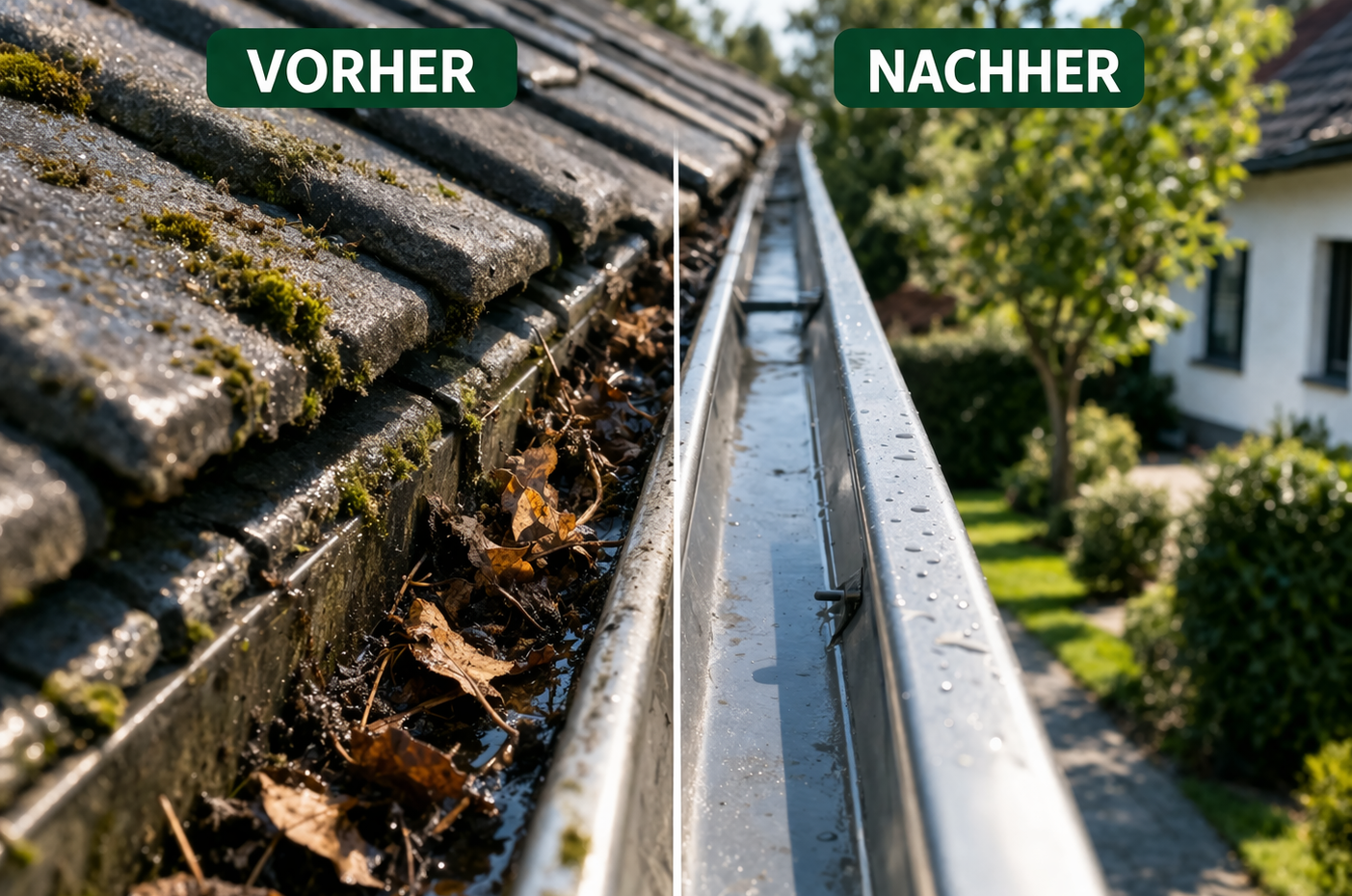 dachrinnen reinigung